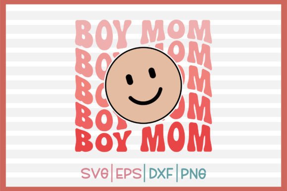 Boy Mom Retro SVG: Graphics for Crafts & Blogs