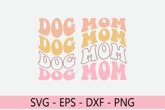 Dog Mom Retro SVG: Graphics for Crafts & Brands