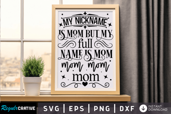 My Nickname is Mom but SVG: Crafts & Graphics Review