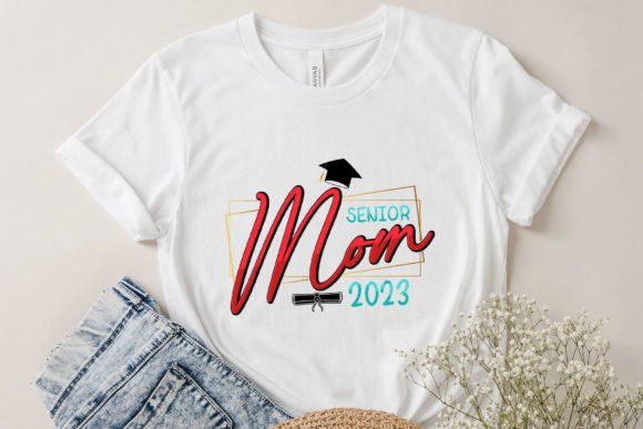 Senior Mom 2023 Svg: Graphics for Crafts & Branding